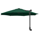 Garden Parasol Green 248 x 248 x 148 cm Polyester and Steel 42003228