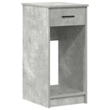 ZNTS Computer Tower Stand with Drawer Concrete Grey 35x45x77 cm 858743
