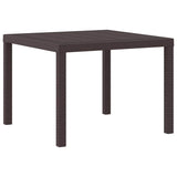 Garden Dining Set 5 pcs Brown Polypropylene 3378541