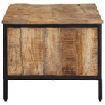 ZNTS Coffee Table 80x50x40 cm Solid Rough Wood Mango 374065