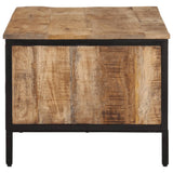 ZNTS Coffee Table 80x50x40 cm Solid Rough Wood Mango 374065