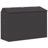 Rabbit Feeder Black 64.5 x 25.5 x 45.5 cm Cold-Rolled Steel 874594