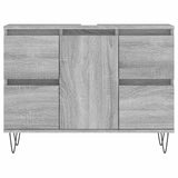 Bathroom Cabinet Grey Sonoma 80x33x60 cm Engineered Wood 831658