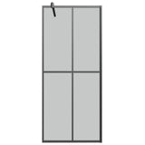 Walk-in Shower Screen 80x195 cm Dark Tempered Glass 151884