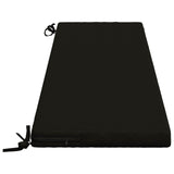 2-Piece Bench Cushions SOEST 2 pcs 100% Polyester Black 948979