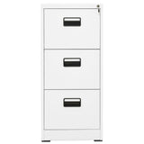 ZNTS Filing Cabinet White 46x62x102.5 cm Steel 336274