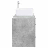 Bathroom Furniture Set 2 pcs Concrete Grey Engineered Wood 3403979