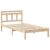 Bed Frame Brown 80 x 200 cm Solid Pine Wood 872344