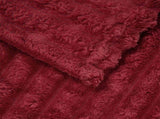 Throw Blanket Bordeaux Red 270 x 240 cm 1.66 kg Fleece 42016852
