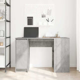Desk Concrete Grey 120x42x76 cm Engineered Wood 861817