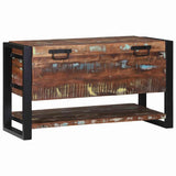 Storage Box Multicolour 80 x 35 x 45 cm Solid Reclaim wood 4015976