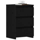 Bedside Cabinet Black Oak 40 x 35 x 62.5 cm Engineered Wood 862613
