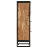 Bathroom Cabinet 40x30x100 cm Solid Wood Acacia and Iron 372746