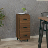 Sideboard Brown oak 34.5x34x90 cm Engineered Wood 817413