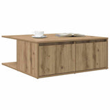 Coffee Table Artisan oak 80 x 80 x 31 cm Engineered wood 875487