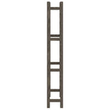 Wine Rack for 77 Bottles Grey Solid Wood Pine 373383
