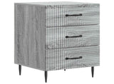 Bedside Cabinet Grey Sonoma 43 x 41 x 66.5 cm Engineered Wood 894791