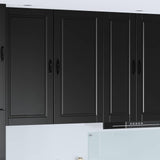 Wall Cabinet PORTO Black 50 x 31 x 100 cm Engineered Wood 885476