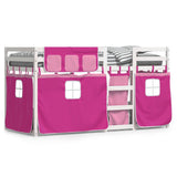 Bunk Bed without Mattress Pink 90x190 cm Single Solid Wood Pine 3283942