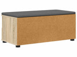Hall Bench with Cushion with Drawer Sonoma Oak 80 x 38 x 46 cm 891458