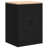 Garage Storage Cabinet Black 60x51x85 cm Solid Wood Pine 860572