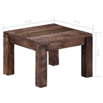 ZNTS Coffee Table 50x50x35 cm Solid Mango Wood 247468