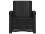 Reclining Garden Chair Rattan Look Anthracite PP 8011992