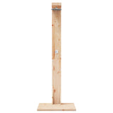 Outdoor Shower 210 cm Solid Pine Wood and Stainless Steel 886356