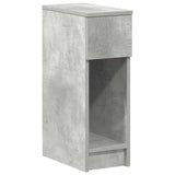 Bedside Cabinet with Drawer Concrete Grey 20x36x60 cm 858701
