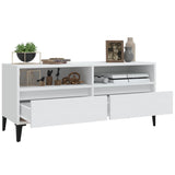 TV Cabinet White 100x34.5x44.5 cm Engineered Wood 831901