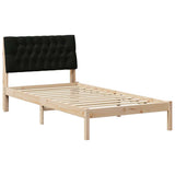 Bed Frame with Upholstered Headboard Brown 100 x 200 cm 878841