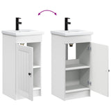 Bathroom Vanity with Sink High Gloss White 42 x 40 x 84.5 cm 890028
