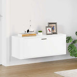 Wall Shoe Cabinet White 100x35x38 cm Engineered Wood 821020