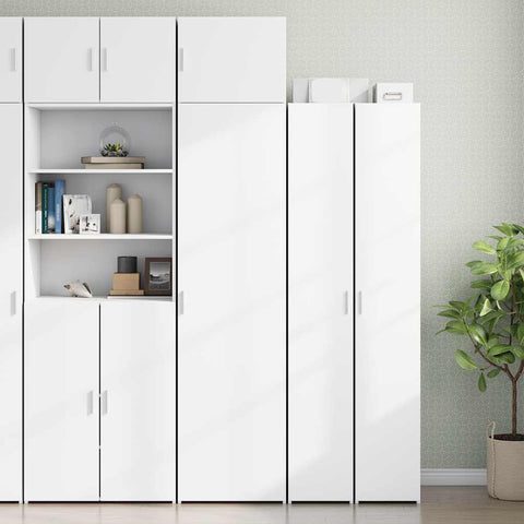 Slim Storage Cabinet White 50x42.5x225 cm Engineered Wood 3281301