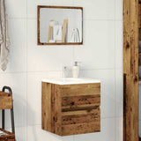 Bathroom Sink Cabinet with Drawer Old Wood 41 x 38.5 x 45 cm 862539