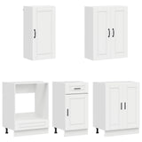 Kitchen Unit PORTO 5 pcs High Gloss White Engineered Wood 3438279