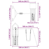 Outdoor Playset Impregnated Wood Pine 3279225