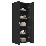 Highboard Black 70x42.5x185 cm Engineered Wood 3281421