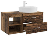 Bathroom Furniture Set 2 pcs Old Wood Engineered Wood 3403910