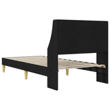 Bed Frame with Headboard Black 90 x 190 cm Fabric 42027377