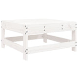 ZNTS 10 Piece Garden Sofa Set White Solid Wood Pine 3250681