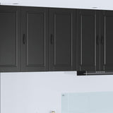 Wall Cabinet PORTO Black 40 x 31 x 80 cm Engineered Wood 885376