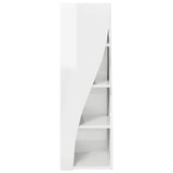 Corner Cabinet High Gloss White 32x32x102cm Engineered Wood 889859