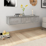 Wall-mounted Drawer Shelf Concrete Grey 88x26x18.5 cm Engineered Wood 800598
