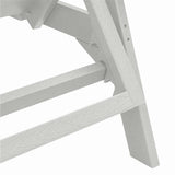 Sun Lounger Reclining 3 pcs White Polyethylene 3335854