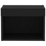 TV Cabinet Set 2 pcs Black Oak Engineered Wood 863103