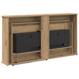Fireplace with LED Strip Artisan Oak 130 x 20 x 69.5 cm 8021094