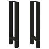 Console Table Legs Black 2 pcs 28x cm Steel 4013292