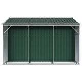 Garden Shed Green 277x279x179 cm Galvanised Steel 3188287