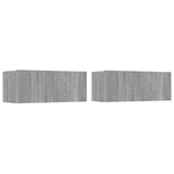TV Cabinets 2 pcs Grey Sonoma 80x30x30 cm Engineered Wood 820464